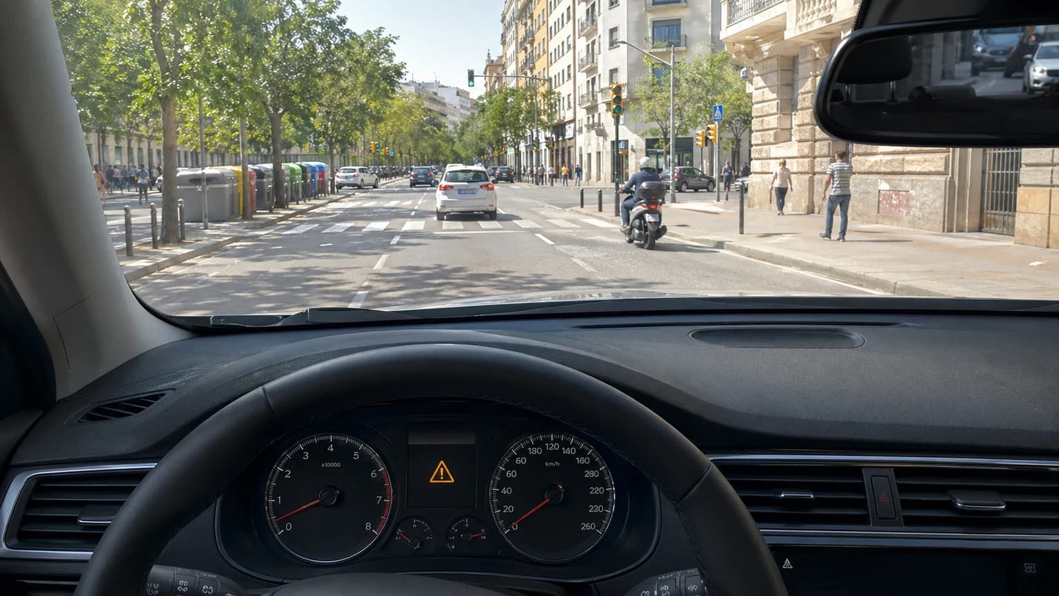 Esta señal en el sistema de abordo del vehículo, le advierte de que en la zona...