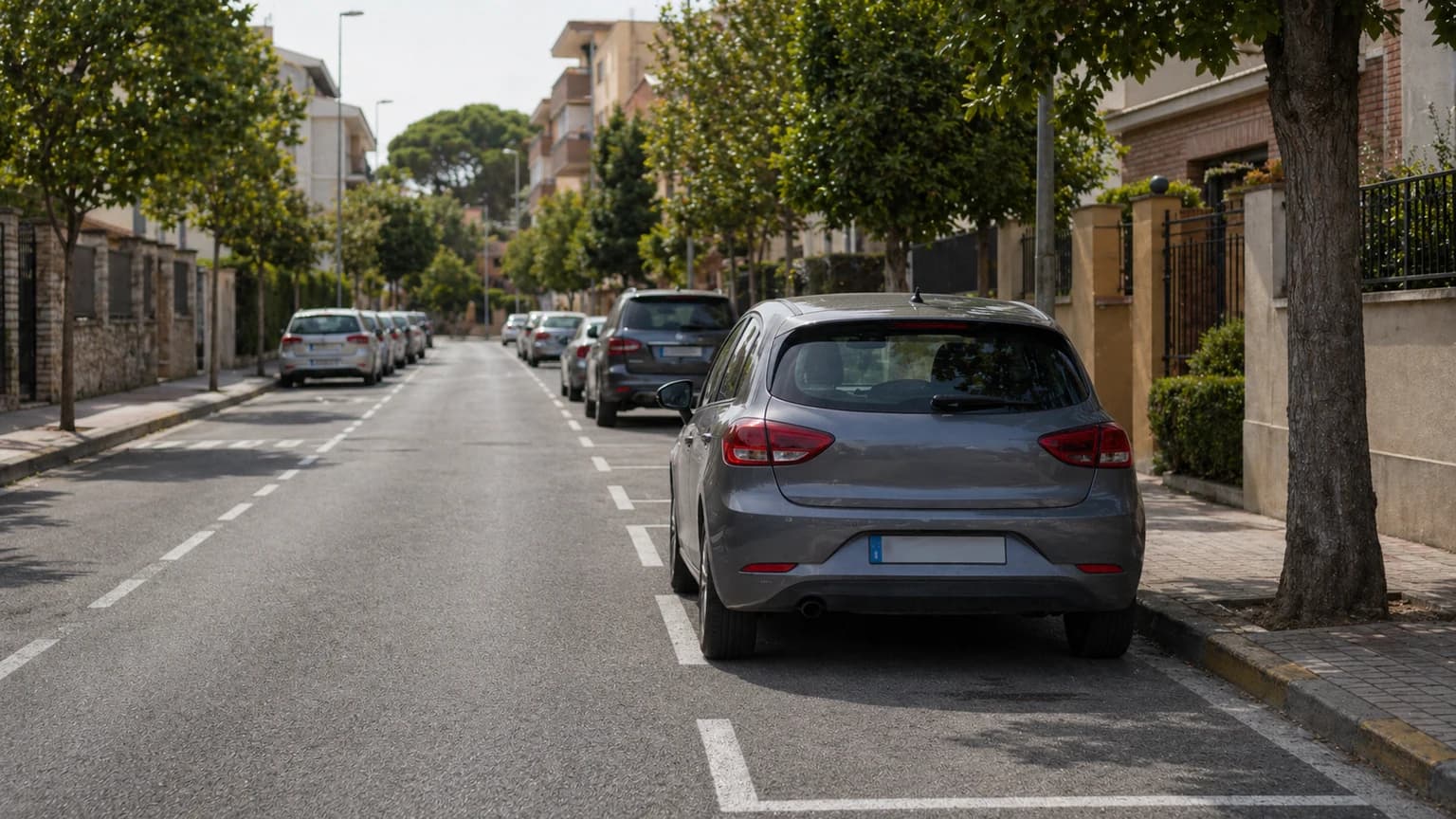 When stopping or parking a passenger car or other vehicle covered by a B licence, you should make sure that: