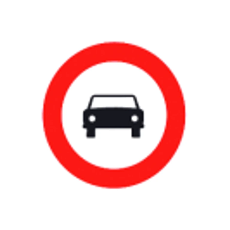 ¿Puede circular con su motocicleta de dos ruedas sin sidecar por una carretera a cuya entrada encuentra esta señal?