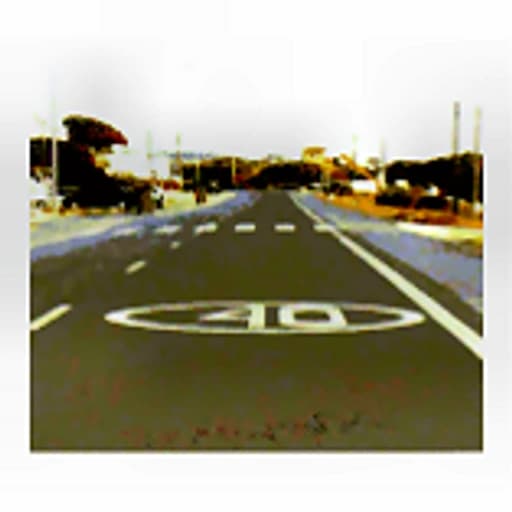 ¿Cuándo termina el límite de velocidad indicado por esta marca vial en la carretera?