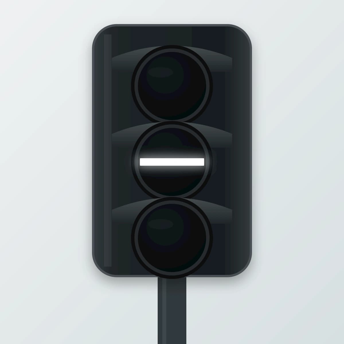 If there is a traffic light like the one in the photograph on a road where there is a lane reserved for buses, which buses does it affect?