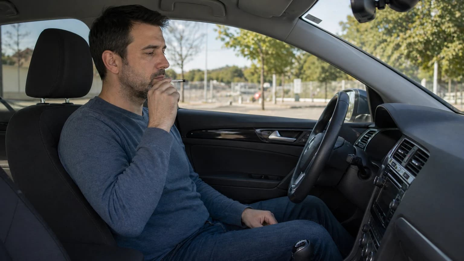 ¿Está prohibido que el conductor de un vehículo fume dentro del mismo?
