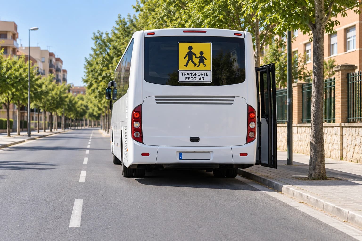 When approaching a bus with this sign on its rear, stopped to pick up passengers, you must...