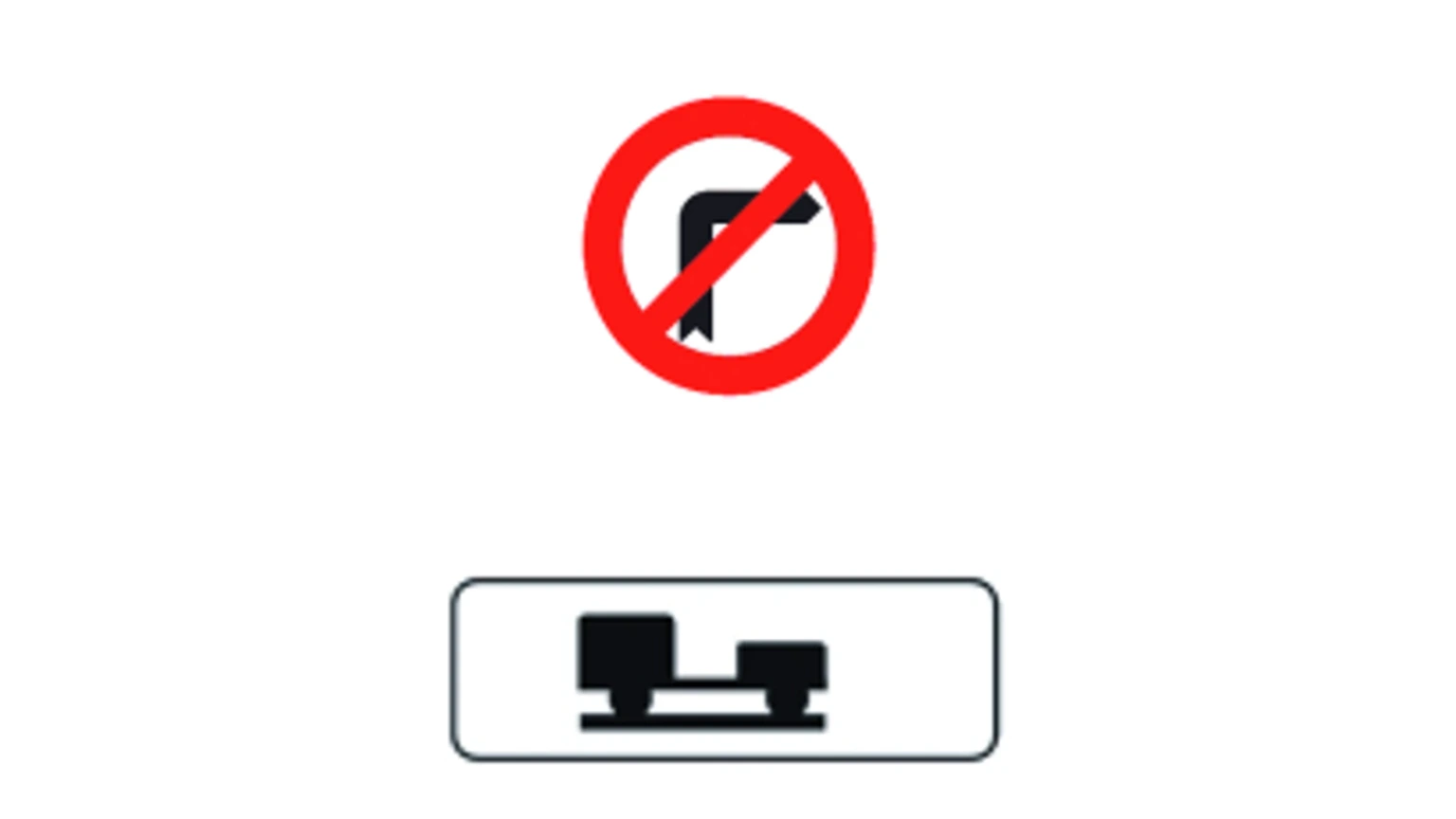 This panel with this sign prohibits...