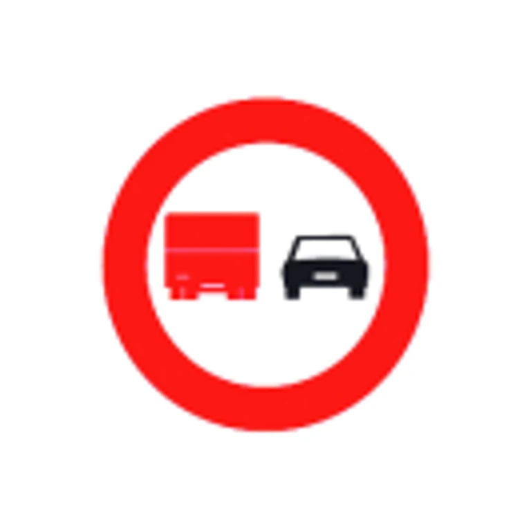 Esta señal, ¿permite a un autobús adelantar a un camión que circula delante de él?