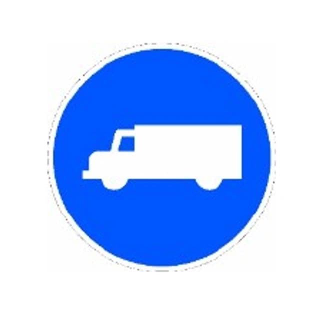 What does the sign shown indicate, with no tonnage figure or supplementary plate limiting its application?